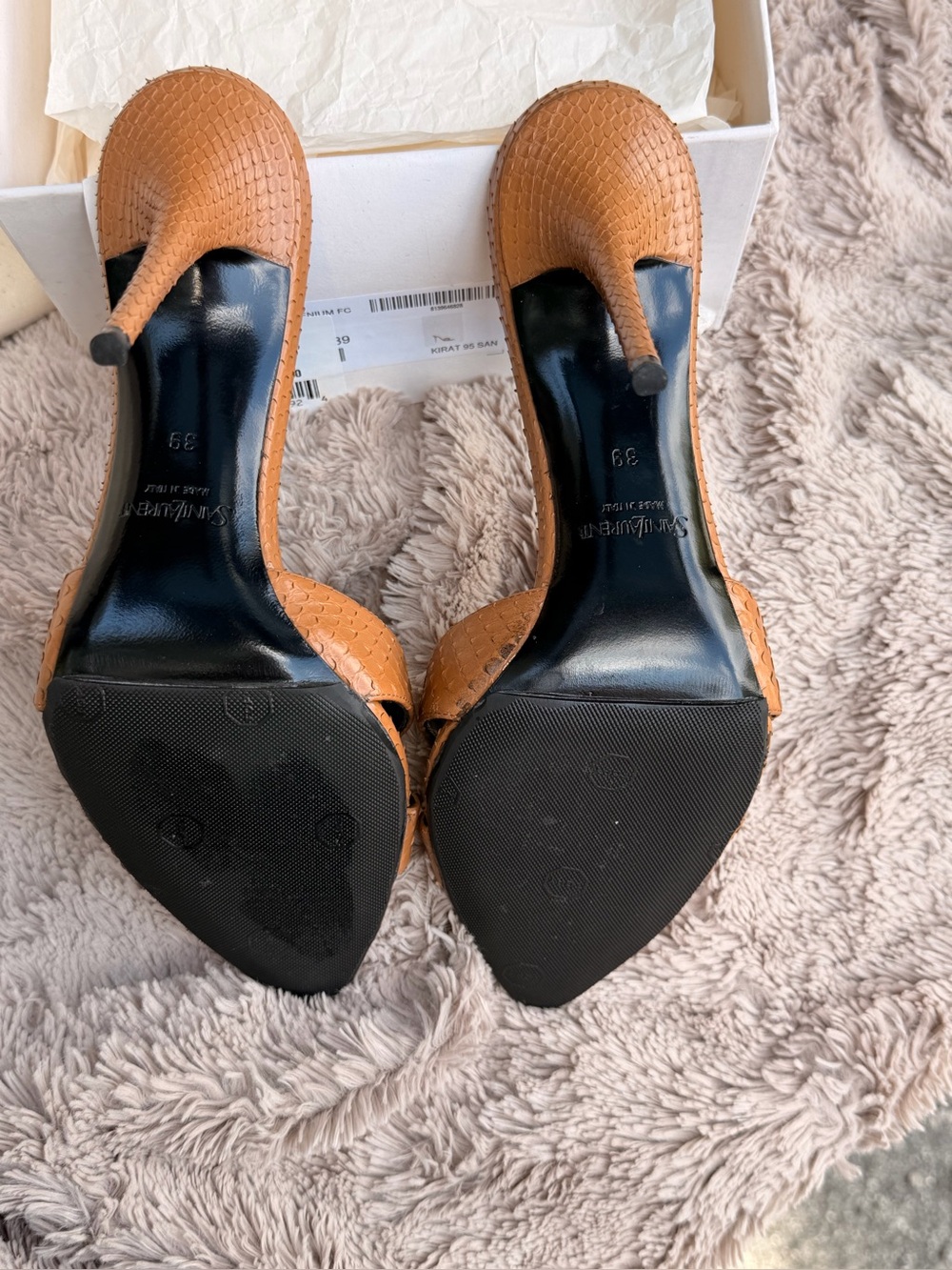 Kirat Snake Mule Sandals - Saint Laurent size 39 - Picture 5 of 8